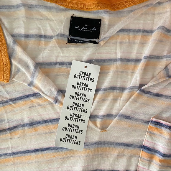 Urban Outfitters | Out From Under Melly Muscle Pocket Top Tee Stripe Medium New - Picture 14 of 15